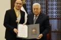 The President of Palestine Awards Rev. Prof. Dr. Mitri Raheb The Star of Bethlehem of The Order of Bethlehem