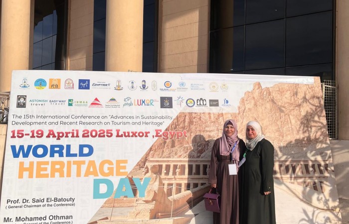 جامعة دار الكلمة تشارك في المؤتمر الدولي الخامس عشر عن الاستدامة والتنمية والبحث المتقدم في السياحة والتراث