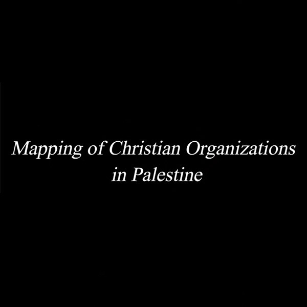 Mapping of Christian Organizations in Palestine Book