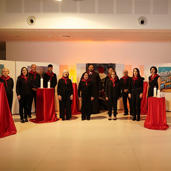 The Olive Branches Choir during a virtual Christmas solidarity campaign