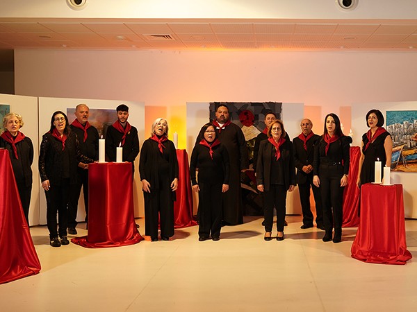 The Olive Branches Choir during a virtual Christmas solidarity campaign
